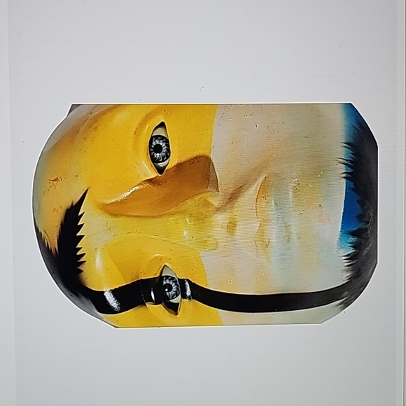 Vintage About Face Clay Art Mask Wall Art Masquerade Rare Collectible - Picture 2 of 9